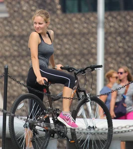 Hot Candid Girl on a Bike