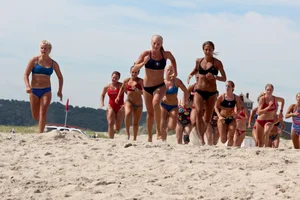 Bunch of sexy lifeguard tournament girls from 2013