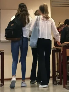 Candid teen schoolgirl