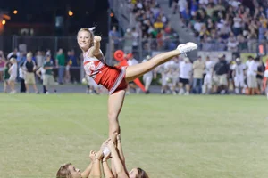 Candid cheerleaders