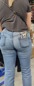 Blonde Latina milf tight ass in jeans