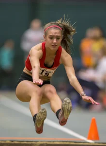 Canadian girls at an Alberta track and field tournament