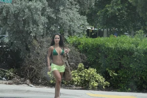 Sexy Florida beach bikini girls, some topless