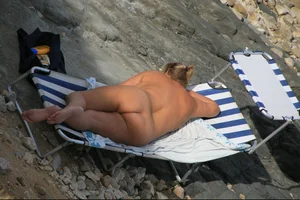 Nude beach girls in Baska, Croatia