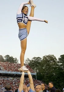 Candid cheerleaders