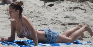 Sexy Skinny Girl on a Beach Creepshots Gallery