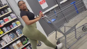 Thick PHAT ASS Ebony Nerd Bending Over (OC)