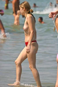 Topless and nude beach sexy girls