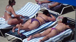 Hot candid beach and pool situations