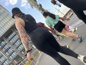 Insane german spandex ass
