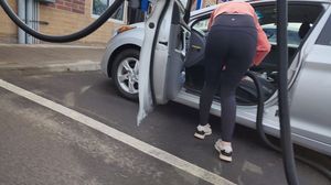 Vacuuming out Car, BENT OVER(VTL)!
