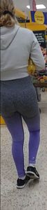 Tight Purple/Grey Spandex Babe