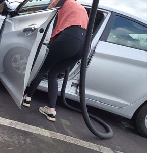 Vacuuming out Car, BENT OVER(VTL)!