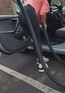 Vacuuming out Car, BENT OVER(VTL)!
