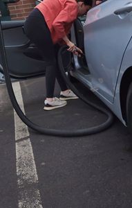 Vacuuming out Car, BENT OVER(VTL)!