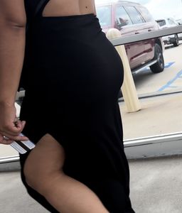 Thick Colombian Milf in Tight Sundress with fat ass on escalator ( OC , VPL)
