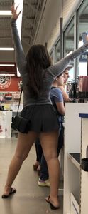 Chubby practice girl in a shorts