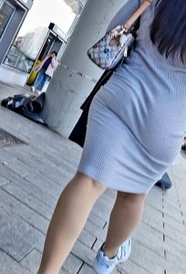 Really hot babe in dress