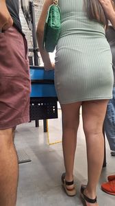 Milf perfect VTL green short dress [oc]