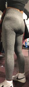 Gray leggings asian followed to two stores
