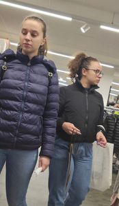 Duo in tight jeans
