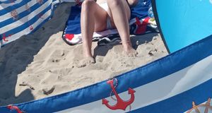 Hot girl in white bikini