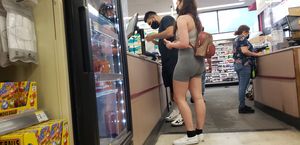 In line at the drug store