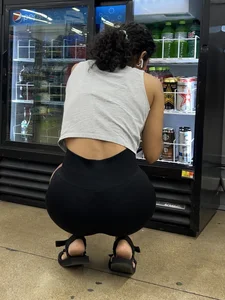 Fit South Indian squatting and shopping (oc)