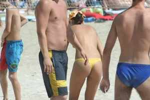 Continesti nude beach girls in Romania