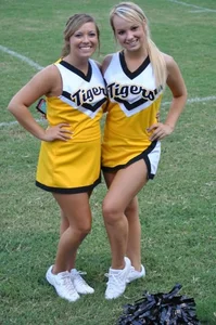 Candid cheerleaders