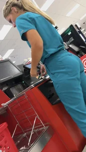Hot blonde with tight ass in scrubs [oc]