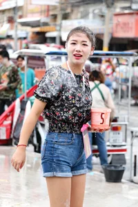 Water Festival girls in Thailand