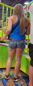 Cute Blonde Milf in shorts