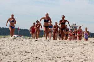 Bunch of sexy lifeguard tournament girls from 2013