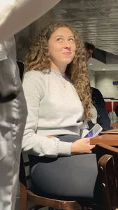 Curly Haired College Girl Loves To Only Wear Leggings Everyday