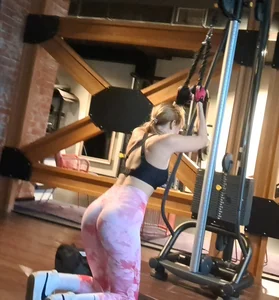 Sexy Gym Girl in Pink Leggings Doggy Style (OC)