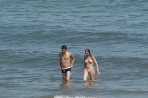 Sexy mature girls on Vilanova topless beach