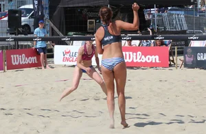 Weymouth beach volleyball girls  2019