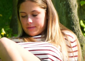 Beautiful girl at the park upskirted in thong, showing ass, legs, feet and pussy lips