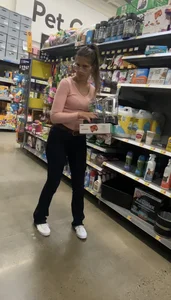 Beautiful Fit Caucasian in tight jeans (BUBBLE BUTT)