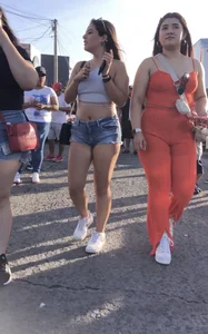 cute latina showing cheeks !!!