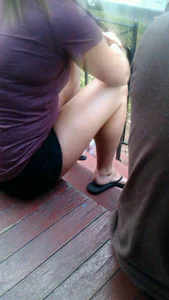 Hot candid chicks wearing shorts