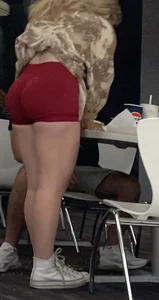 Hot Red Booty shorts