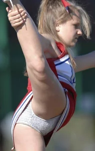 Candid cheerleaders