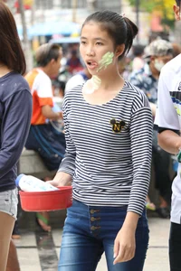 Water Festival girls in Thailand