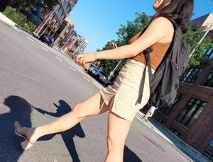 Sexy latina in skirt