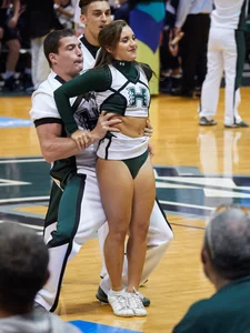 Candid cheerleaders