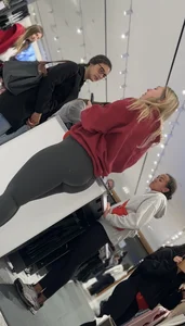 Thick Blonde Lululemon Pawg Employee with a fat cameltoe