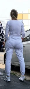 Milf all in white with delicious VPL