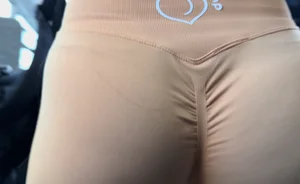 GOATED PEACHY BOOTY  VPL FROM CLOSE